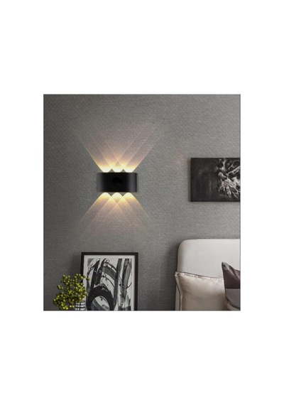 Ucuz Geldi Dekoratif Çift Yönlü Duvar Aydınlatma Led Aplik Duvar Lambası Cata Haiti 10 Watt Desenli Duvar Aplik G Çok Renkli