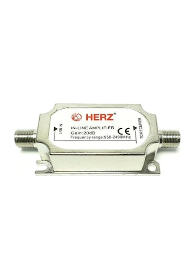 Herz 20Db In-Line Amplifier Kablo Sinyal Yükseltici