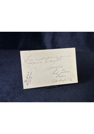 Antiye 1889 Yılı Alman Reich Döneminden 5 Pfennig Kendinden Pullu Post Kartı Postadan Geçmiş Varış Damgalı