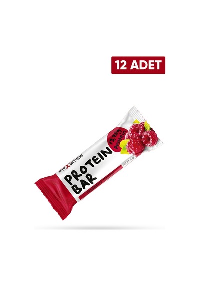 Protein Bar 50 Gram X 12 Adet - Raspberry Ahududu Aromalı