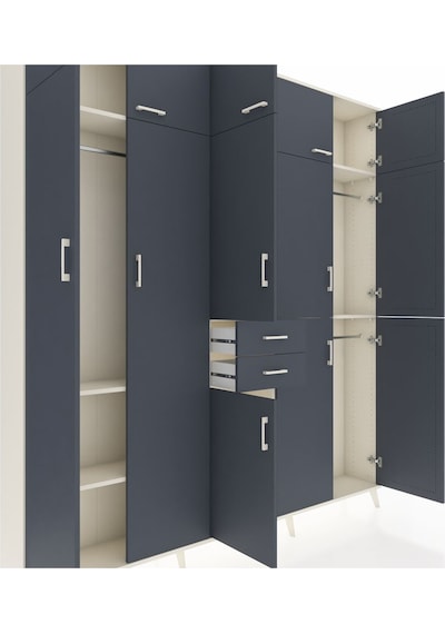 Arges Dolap 10 Raflı 2 Çekmeceli 3 Askılı 220x30x243 Aytaşı-antrasit/antrasit Antrasıt/antrasıt Arges Dolap 10 Raflı 2 Çekmeceli 3 Askılı 220x30x243 Aytaşı-antrasit/antrasit Antrasıt/antrasıt