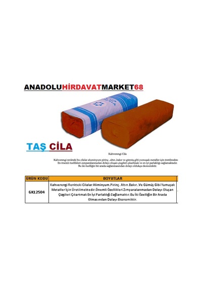 Taş Cila Altin Gümüş Pirinç Parlatici Taş Cila Ince Parlatma Cila