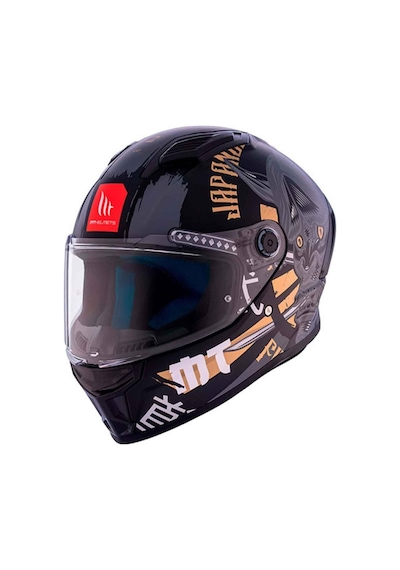 Mt Stinger 2 Krt B9 Kapalı Motosiklet Kaskı Gri - Siyah