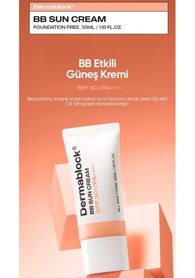 Doğal Kapatıcı Etkili Kore Bb Güneş Kremi Bb Sun Cream Şeftali