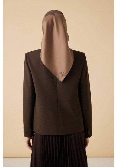 Maisa Ferya Mulberry İpek Eşarp 90 90 Cm - Camel 1815 Camal