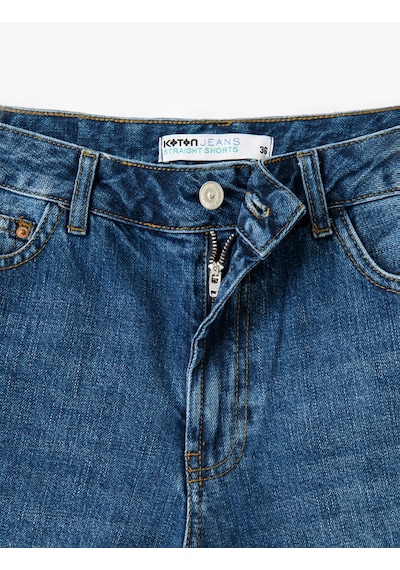 Koton Rahat Kesim Normal Bel Denim Şort Orta İndigo 5sal40007md İndigo Koton Rahat Kesim Normal Bel Denim Şort Orta İndigo 5sal40007md İndigo