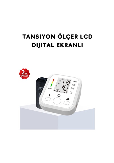 Üst Koldan Ölçüm Dijital Tansiyon Aleti Ihb Aritmi Uyarılı Ve Çift Hafızalı -