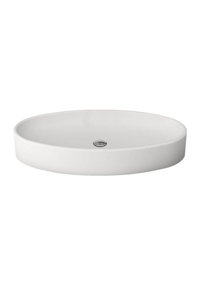 Bocchi Vessel Elips Çanak Lavabo 85 CM Mat Beyaz 1014-002-0125