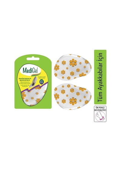 Medigel Jel Kaydırmaz Ayak Yastığı, Ön Taban Destekleyici Ayakkabı Pedi Kay