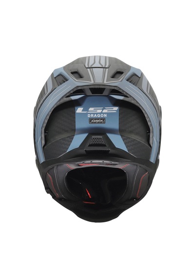 Ls2 Dragon Karbon Subıc Mat Mavi Petrol Kask Mat Mavı