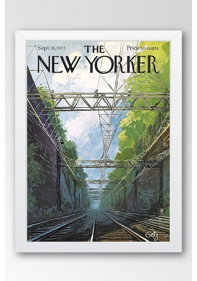 The New Yorker Çerçeveli Tablo September 18 1971