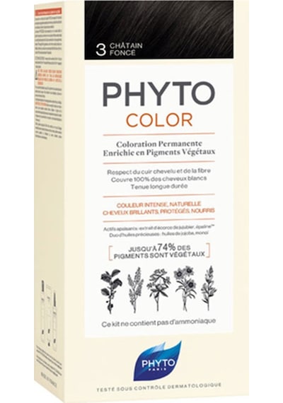Phyto Phytocolor Bitkisel Saç Boyası - 3 Koyu Kestane (479517121)