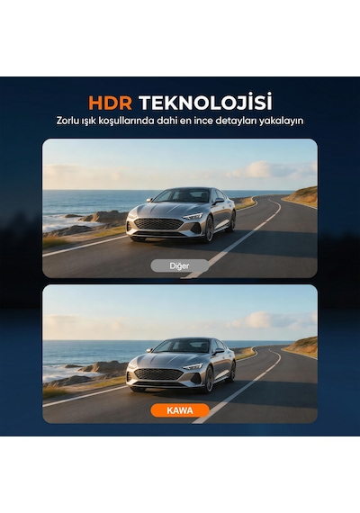 Kawa Mini 7 Pro 4k Ultra Hd Hdr Wi-fi 6 Gps'li Mini Araç Kamerası