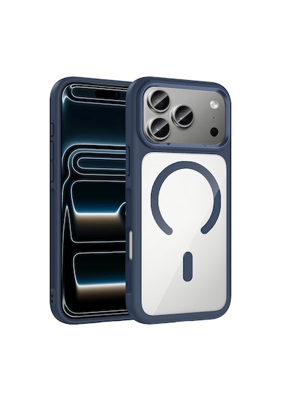 Apple Uyumlu iPhone 17 Pro Max Kılıf M-safe Şarj Özellikli Metal Kamera Çerçeveli Zore Tiko Kapak