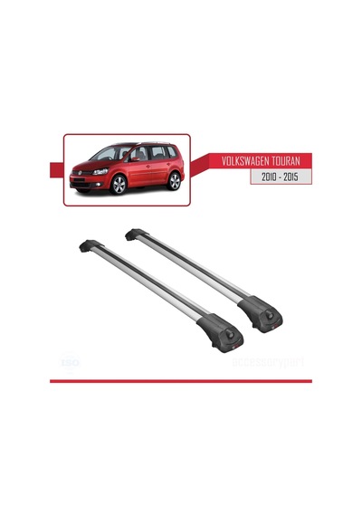 Volkswagen Touran Cross 2010-2015 Arası İle Uyumlu Ace-1 Ara Atkı Tavan Barı Gri