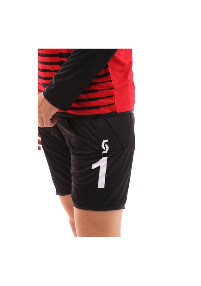 Sportech Sünger Destekli Kaleci Forma Takımı, Kırmızı-Siyah K0142 Kırmızı - Siyah