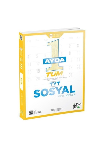 Yks Tyt Sosyal Soru Bankası 1 Ayda Tüm