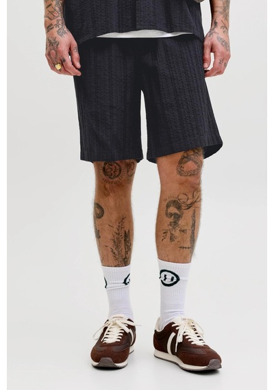 Jack & Jones Jpstjaıden Tyson Erkek Jogger Şort Rahat Kesim Günlük Yazlık Şort Siyah