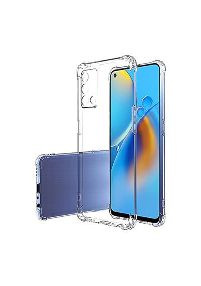 Oppo A74 Kamera Korumalı Airbag Şeffaf Antishock Köşe Korumalı Antishock Silikon Kılıf