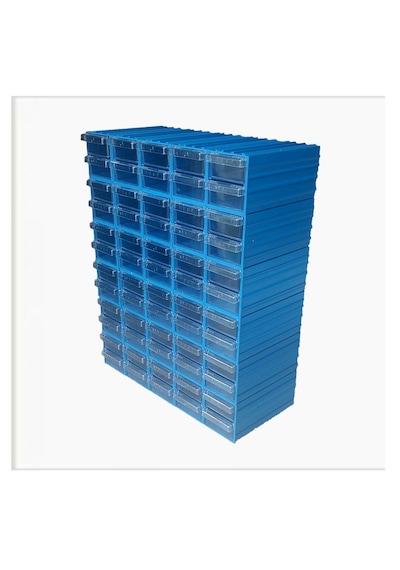Sembol 300 Plastik Çekmeceli Kutu 4,6X11,7X2,4 Cm (60 Çekmeceli)