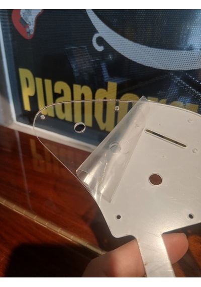 Elektro Gitar Pickguard Şeffaf 12 Delik H/s/s Özel Tasarım Şeffaf Strat Ön/arka
