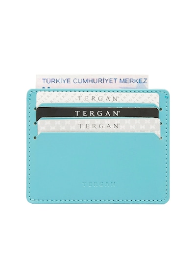 Tergan Turkuaz Deri Unisex Kredi Kartlık 01050M48
