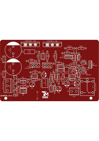 100 Watt Mono Hoparlör Koruyuculu Op-Amp Amfi Devresi 2Sc5200