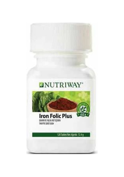 Amway Nutriway Iron Folic Plus 120 Tablet-Demir Ve Folik Asit