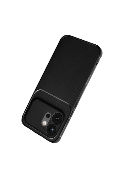 Huawei Honor 600 Kılıf Karbon Silikon Case Siyah
