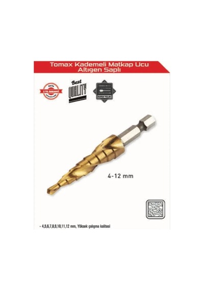 Kademeli Matkap Ucu 4-12 Mm Arası - Altıgen Saplı 88483251