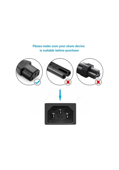 Power Kablosu Bilgisayar Monitör Güç Kablo Power 1.5 Metre 0 7...