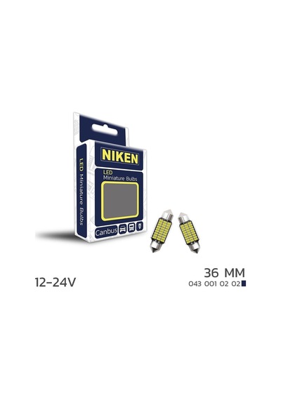 Niken Led Ampul Sofit Canbus Led 36mm 12-24v
