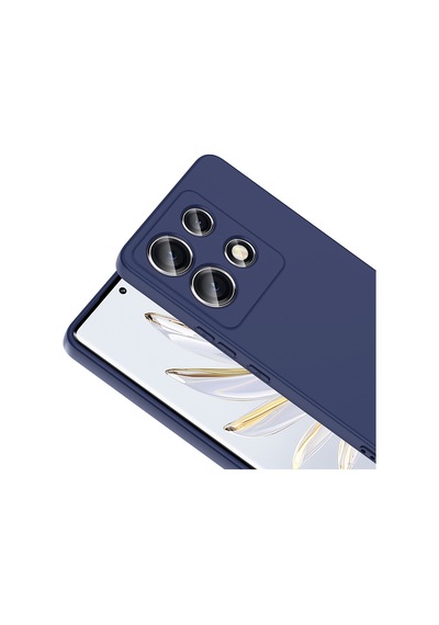 İnfinix Note 30 Vıp Kılıf İçi Kadife Lansman Kapak Lacivert