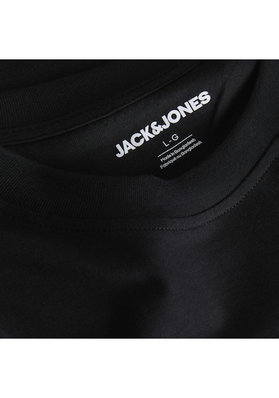 Jack & Jones Erkek Gögüs Baskili Bisiklet Yaka Tisört - Munk - 12298430 Siyah Jack & Jones Erkek Gögüs Baskili Bisiklet Yaka Tisört - Munk - 12298430 Siyah