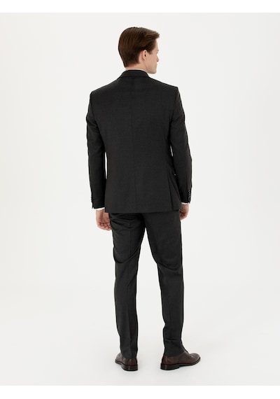 Cacharel Yeşil Slim Fit Yün Karışımlı Kumaş Pantolon Yesıl