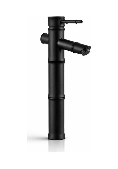 Siyah Lavabo Bataryası Çanak Lavabo Uyumlu Pirinç Gövde Mat Siyah Modern Banyo Musluğu Siyah