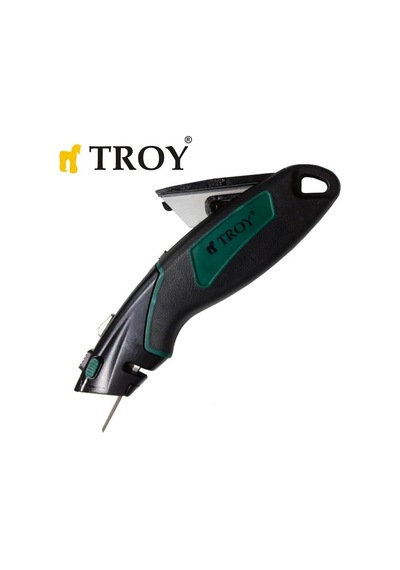 Troy 21605 Profesyonel Trapez Maket Bıçağı, 2 Yedek Bıçaklı