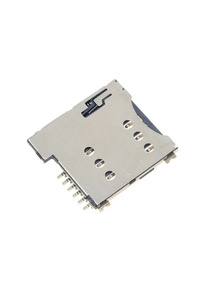 Micro Sim Kart Soket 6 Pin Self Push Holder Gsm Apple Iphone 4 Uyumlu