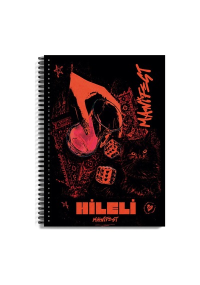 Manifest Defter A4 Spiralli 80 Yaprak Pp Kapak Çizgili Model 4 Çok Renkli
