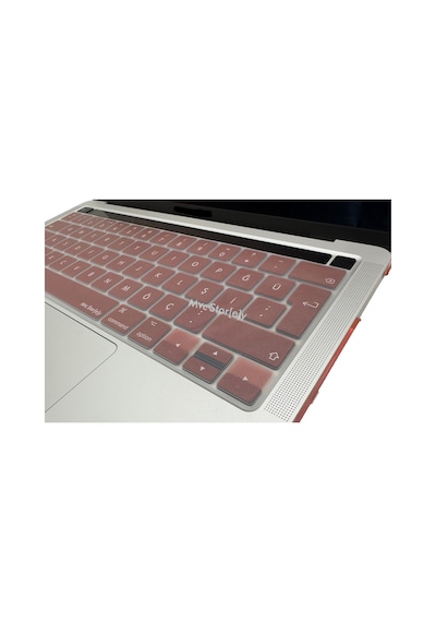 Apple Uyumlu MacBook Pro Klavye Koruyucu 13inç M1-m2 Türkçe Q Touchbarlı A2251 A2289 A2338 A2141 İle Pembe Altın