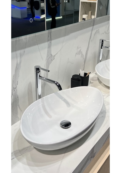 Cerastyle Olive Tezgah Üstü Çanak Lavabo 60 x 36 CM