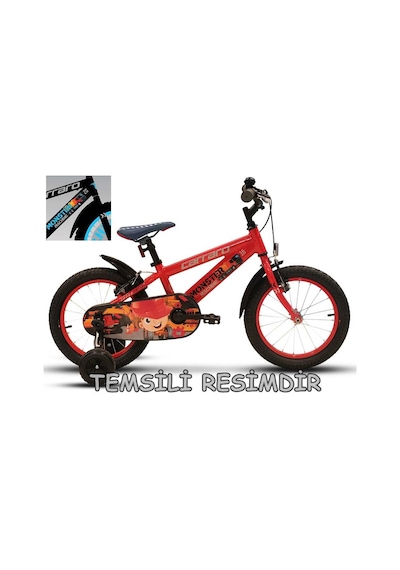 Carraro Monster 16 Jant Çocuk Bisikleti Siyah - Gri