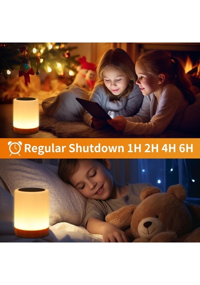 Dokunmatik Başucu Masa Lambası, 13 Rgb Renk Ve 5 Parlaklık, Usb Şarj Edilebilir Masa Lambası, Rgb Renk Değiştiren Diğer
