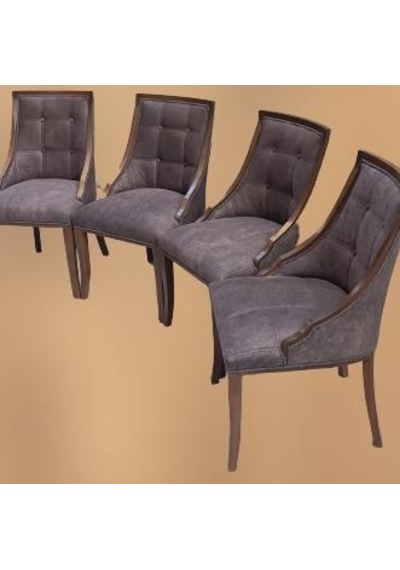 Sandalye Zus 40 Model Kayın Kaliteli Kumaş Döşem 4 Adet El Yapımı