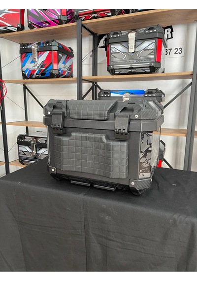 Rexx 45 Litre Motosiklet Arka Çanta Adventure Askeri Kamuflaj