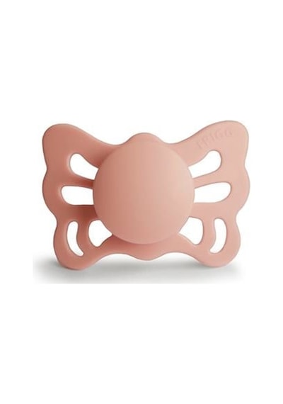 Frıgg Butterfly Silikon Emzik - Pretty İn Peach 0-6 Ay Gold - Mavi