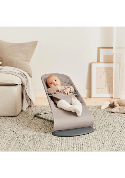 Babybjörn Bliss Ana Kucağı Woven Sand Grey & Bumprider Connect³ Bebek Arabası Black-sand - Yan Düzenleyici Çanta