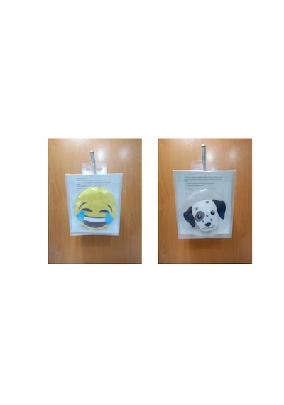 Gülen Emoji,köpek Cep Sobası,el Isıtıcı,2 Adet Sıcak Su Torbası P