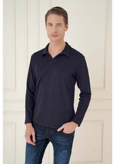 Efor Ts 890 Slim Fit Lacivert Spor T-shirt Lacivert