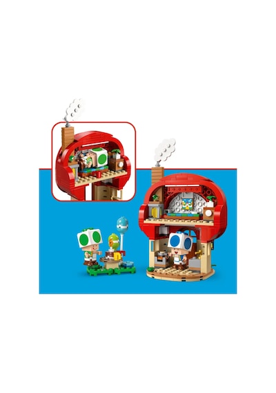 LEGO® Super Mario™ Toad Evinde Parti 72041 - 7 Yaş ve Üzeri Çocuklar için Yaratıcı Oyuncak Yapım Seti (276 Parça)